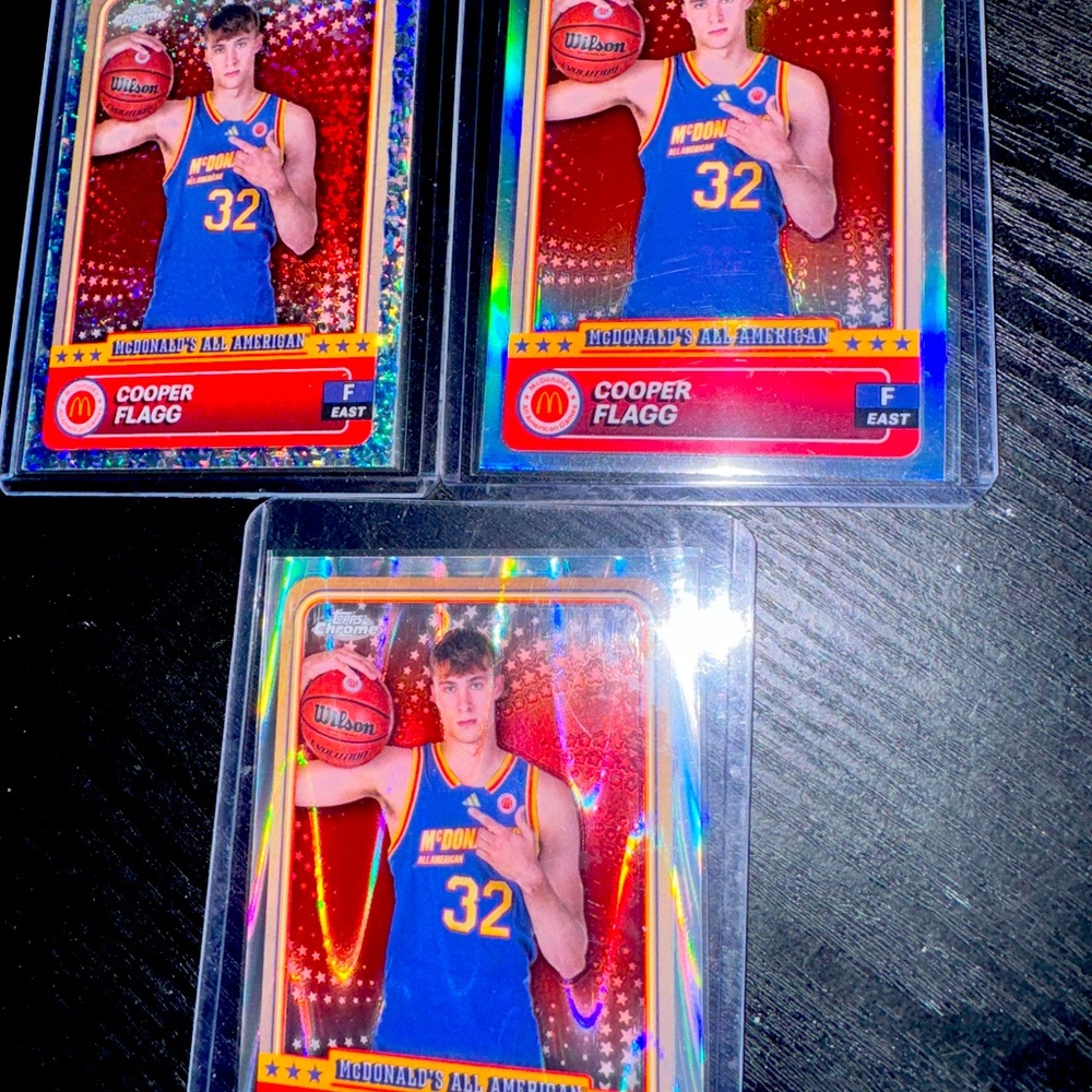 Cooper Flagg ROY all American McDonald’s RC cards